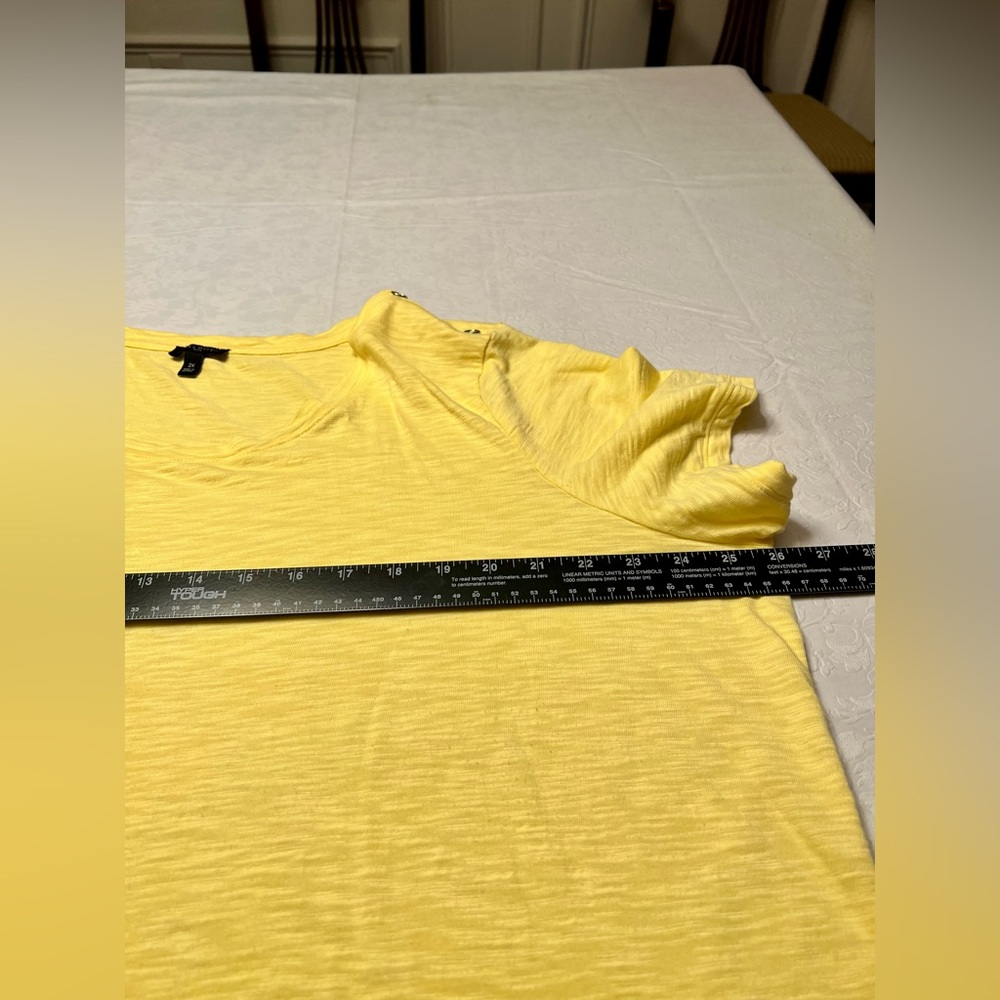 Talbots Sunny Yellow Short Sleeve Tee - Picture 8 of 8